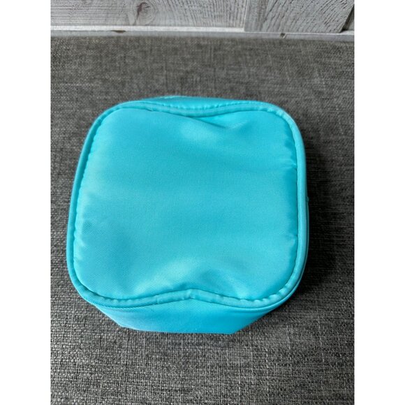 Swim Themed Clear Aqua Cosmetic & Accessory Bag Set With Wristlet - Picture 7 of 10